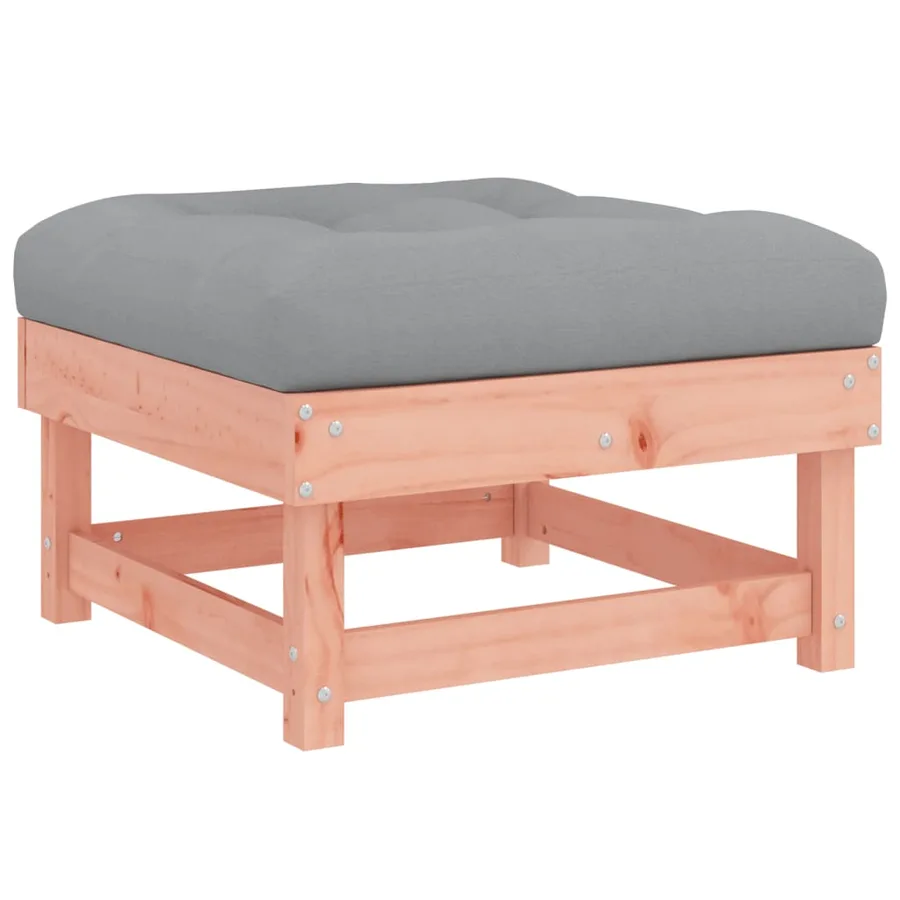 Salon de jardin 5 pcs avec coussins bois massif douglas - 6