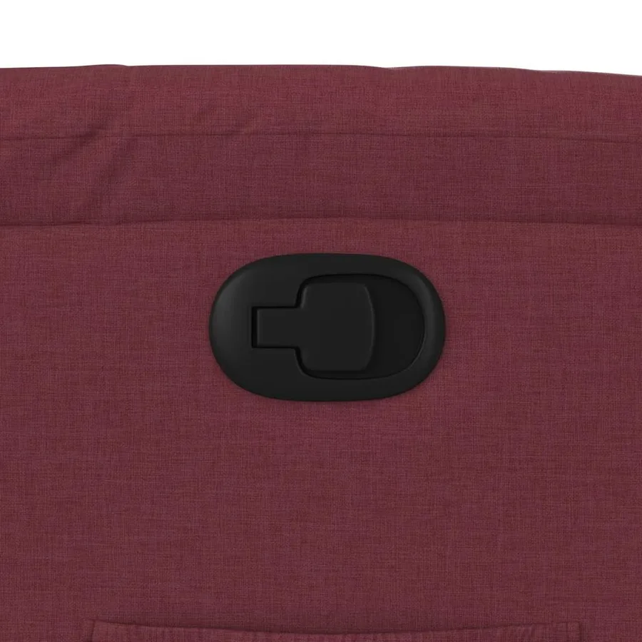 Fauteuil inclinable rouge bordeaux tissu - 12
