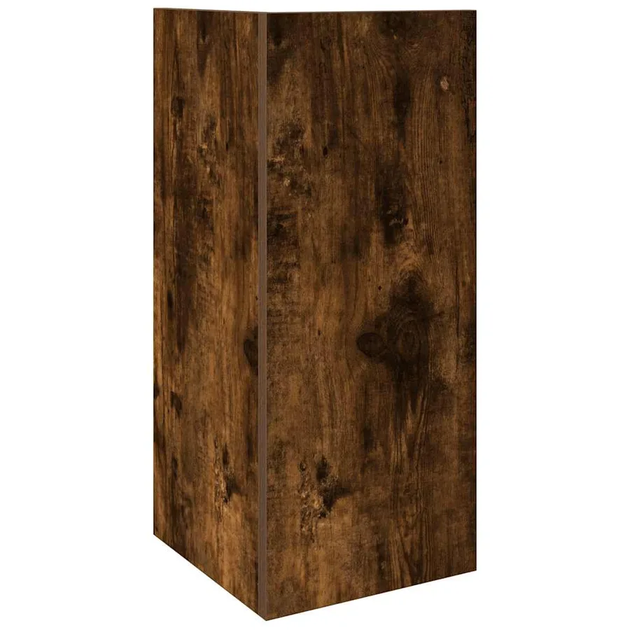 Tables d'appoint 2 pcs avec étagère chêne fumé 25,5x27x60 cm - 7