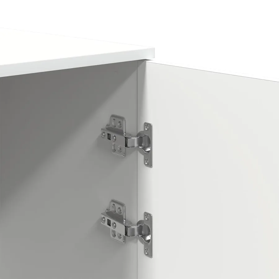 Armoire de rangement Blanc 40x45x103,5 cm Bois d'ingénierie - 9