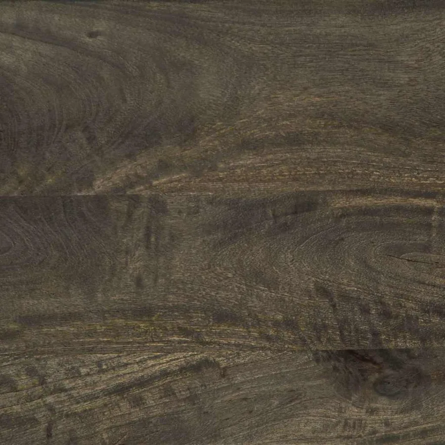Meuble TV noir 80x33x46 cm bois massif de manguier - 11