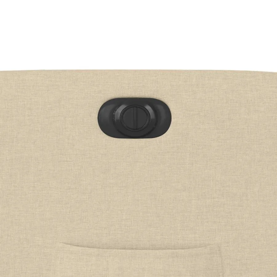 Fauteuil inclinable électrique Crème Tissu - 12
