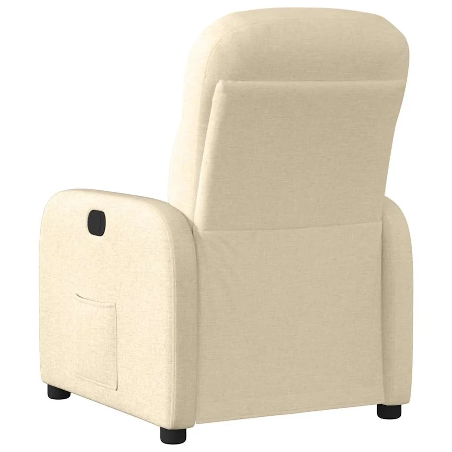 Fauteuil inclinable électrique Crème Tissu - 7