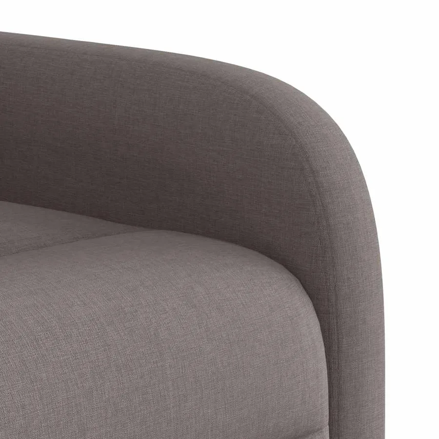Fauteuil de massage inclinable électrique Taupe Tissu - 12