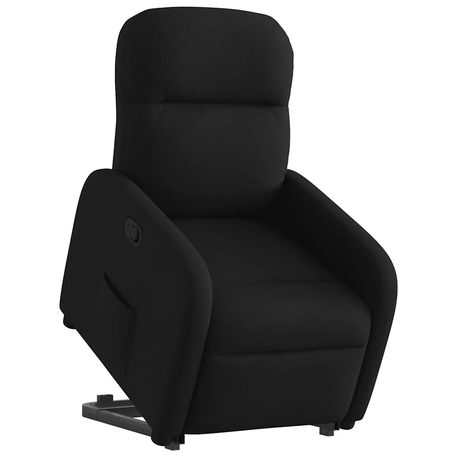 Fauteuil inclinable noir tissu - 3