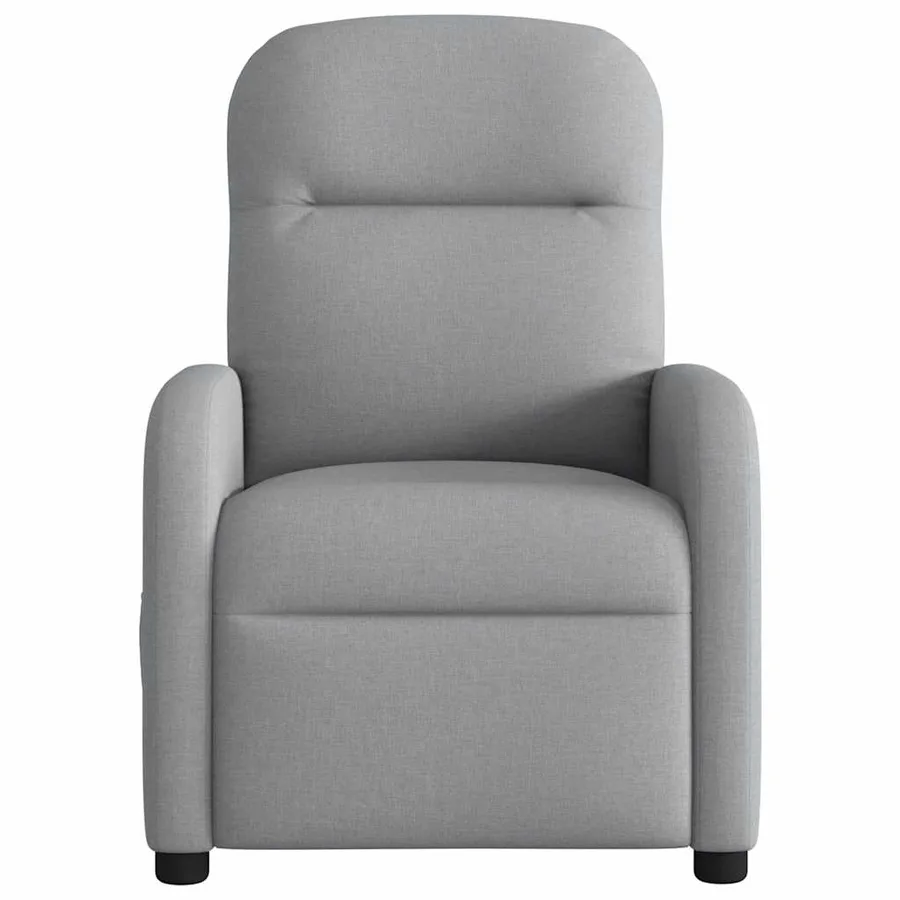 Fauteuil de massage inclinable Gris clair Tissu - 3