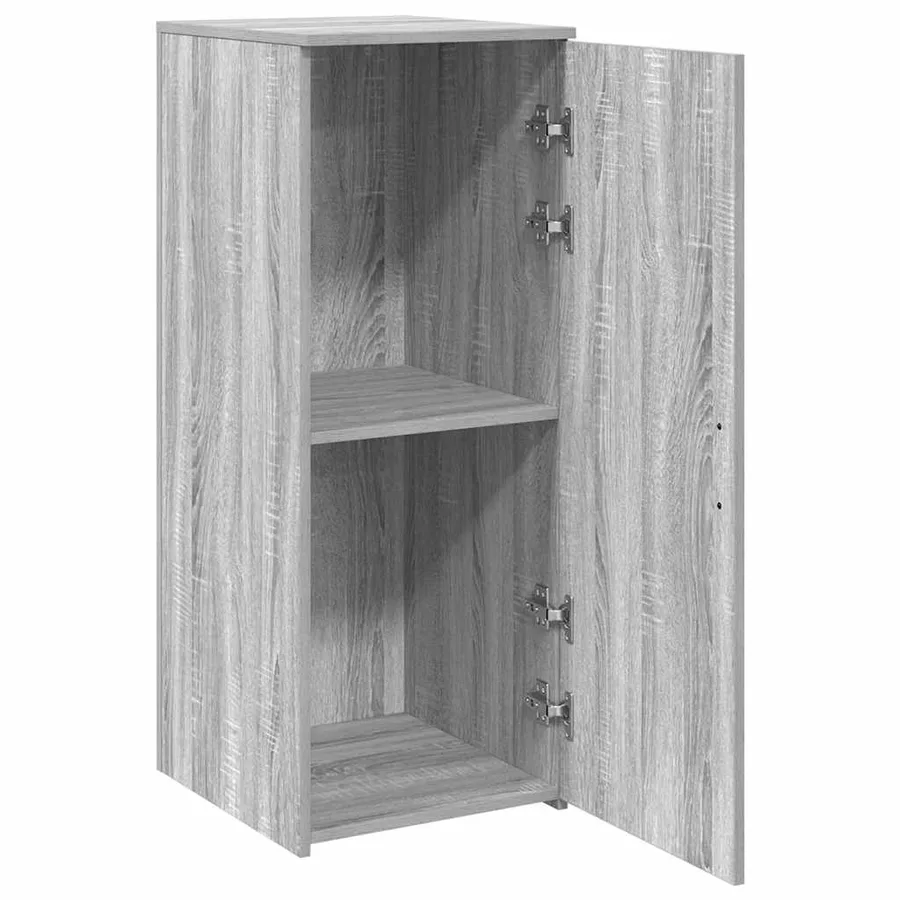 Armoire de rangement sonoma gris 40x45x103,5 cm bois ingénierie - 4