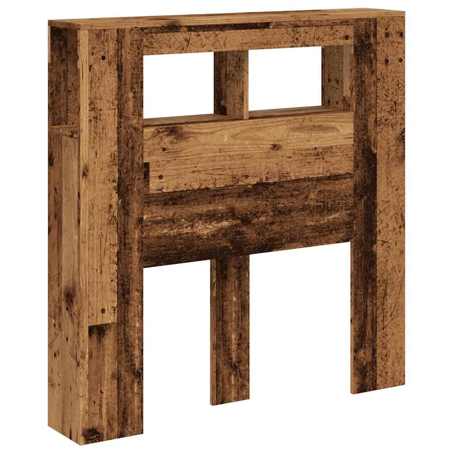 Tête de lit à LED vieux bois 100x18,5x103,5cm bois d'ingénierie - 4