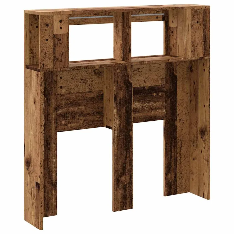 Tête de lit à LED vieux bois 100x18,5x103,5cm bois d'ingénierie - 6