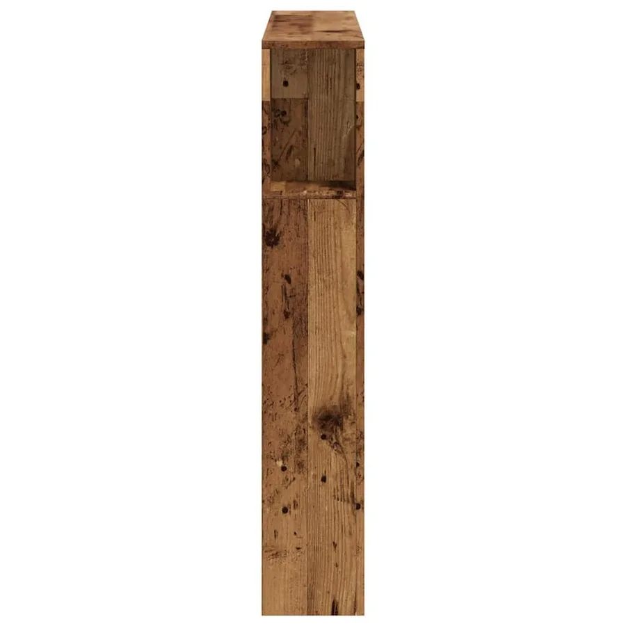 Tête de lit à LED vieux bois 100x18,5x103,5cm bois d'ingénierie - 7