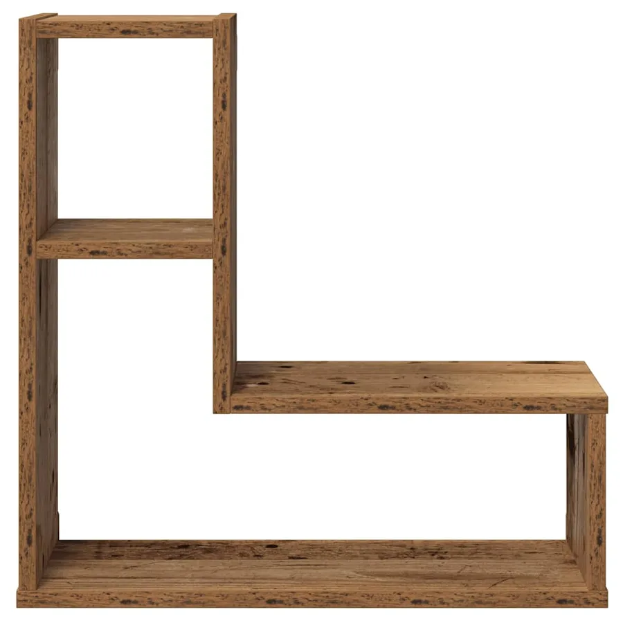 Étagères cube murales 2 pcs vieux bois 50x15x50 cm - 5