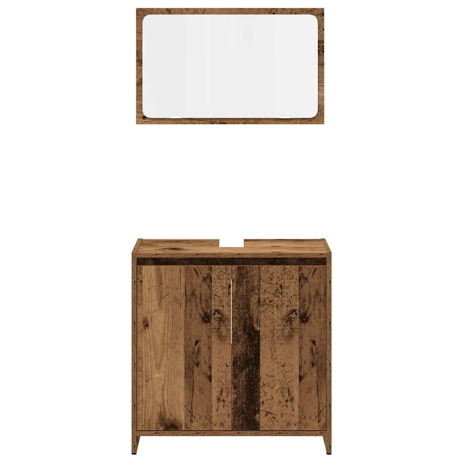 Ensemble de meubles salle de bain 4 pcs bois d'ingénierie - 8