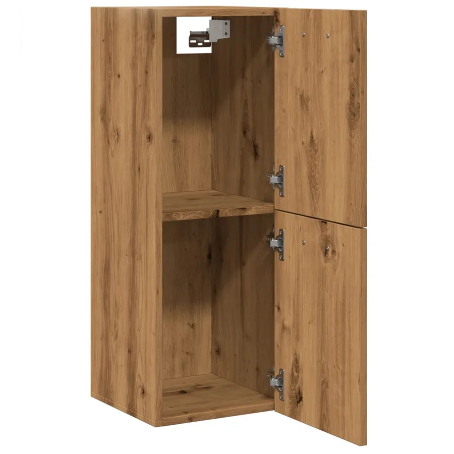 Armoire de salle de bain suspendue chêne artisanal 30x30x80 cm - 5