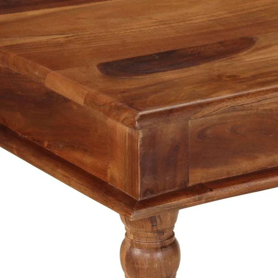 Table à manger 80x80x77 cm bois d'acacia solide - 5
