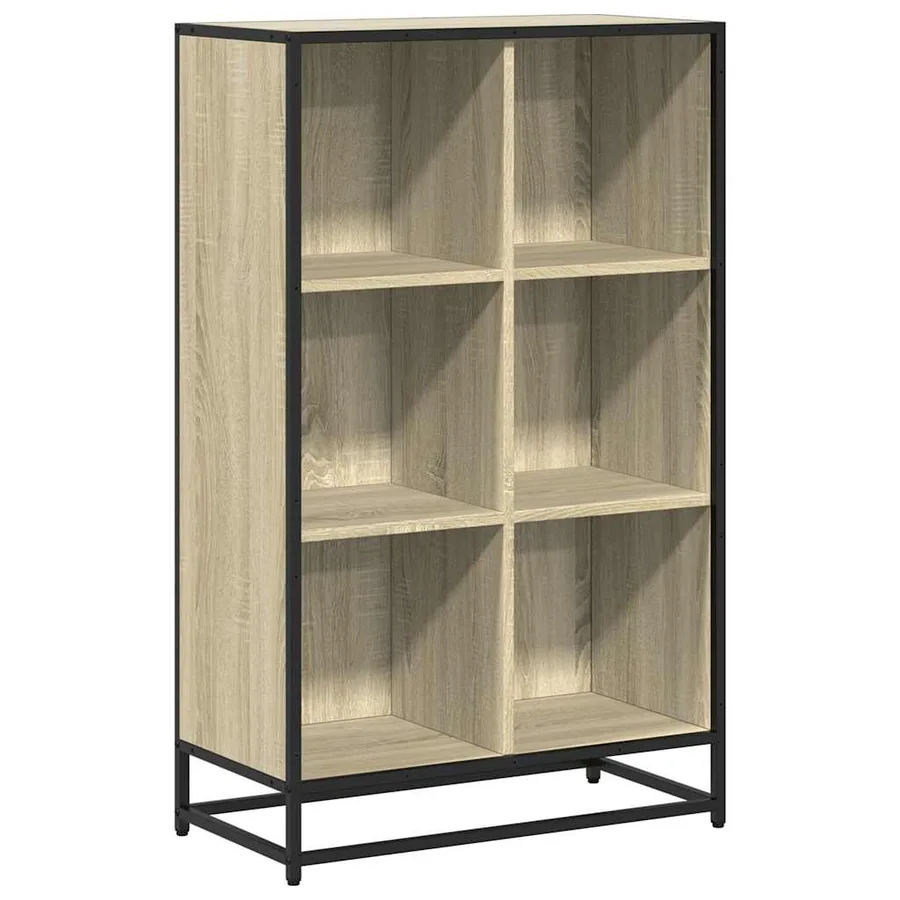Bibliothèque chêne sonoma 65,5x33x107,5 cm bois d'ingénierie - 2
