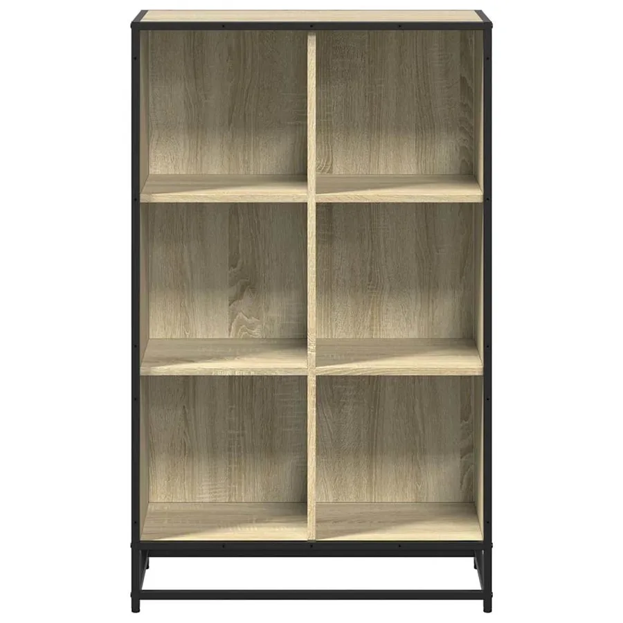 Bibliothèque chêne sonoma 65,5x33x107,5 cm bois d'ingénierie - 4