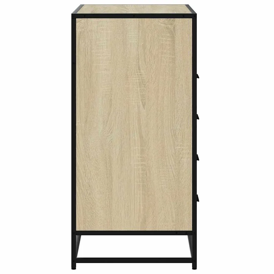 Commode chêne sonoma 70x41x83,5 cm bois d'ingénierie - 6