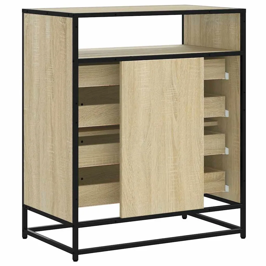 Commode chêne sonoma 70x41x83,5 cm bois d'ingénierie - 7