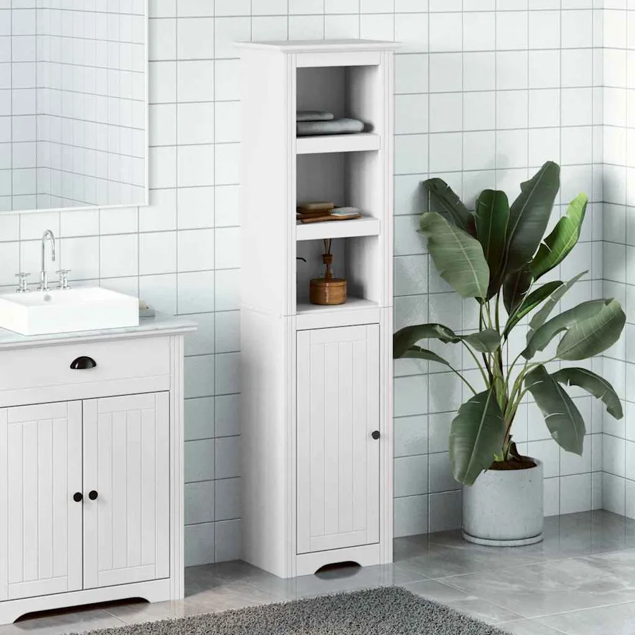 Armoire de salle de bain BODO blanc 44x30x160 cm - 3