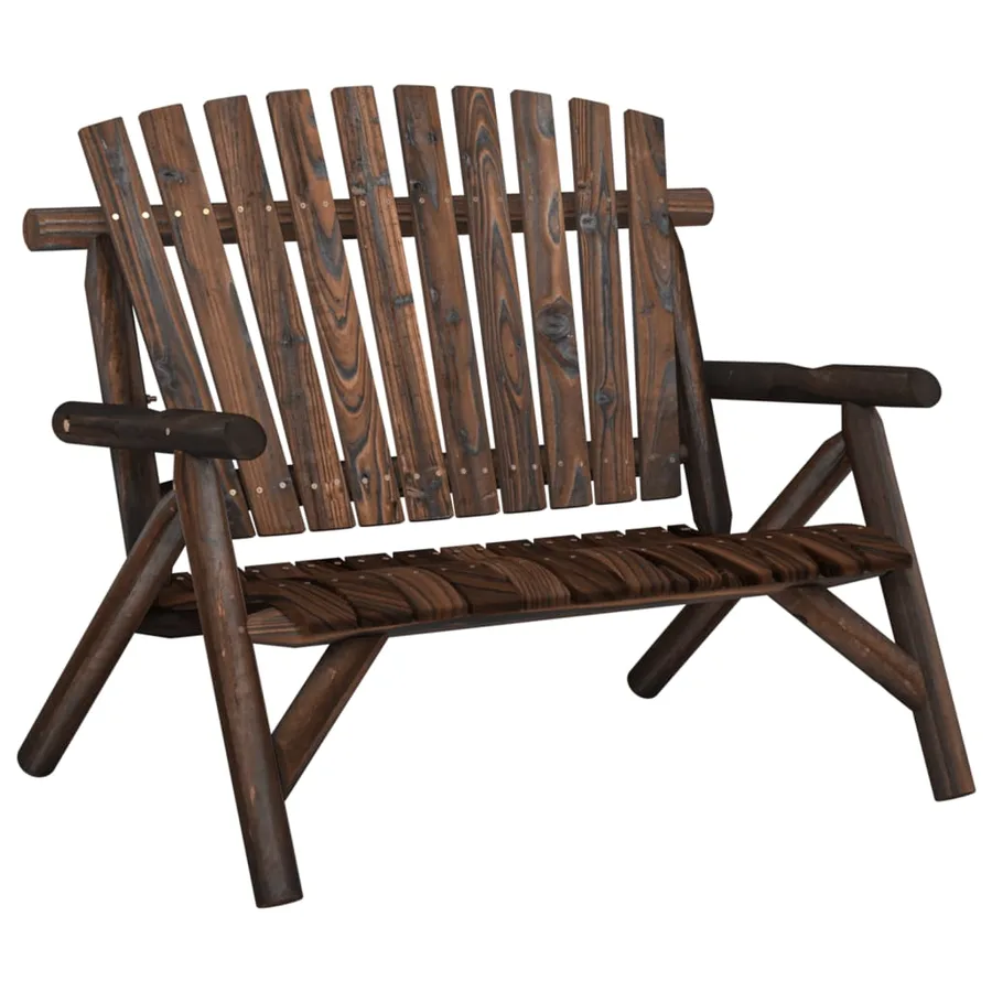 Ensemble de salon de jardin 4 pcs bois massif d'épicéa - 3