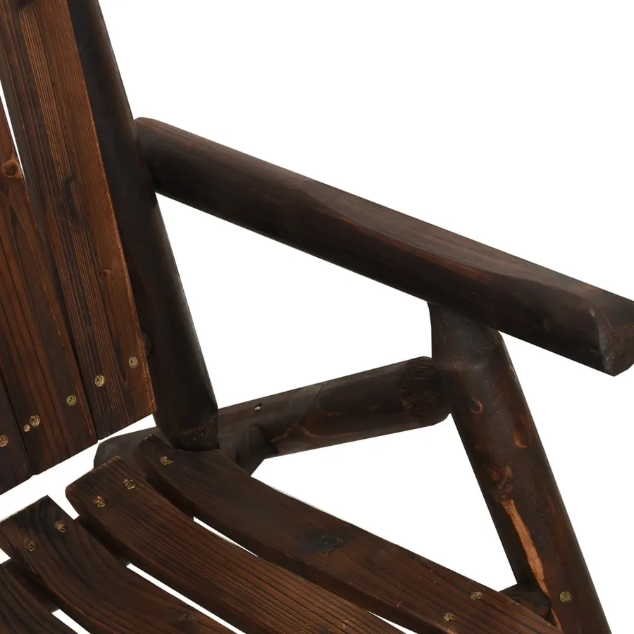 Ensemble de salon de jardin 4 pcs bois massif d'épicéa - 4