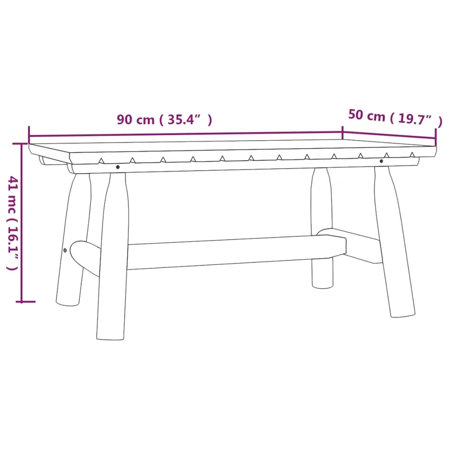 Ensemble de salon de jardin 4 pcs bois massif d'épicéa - 9