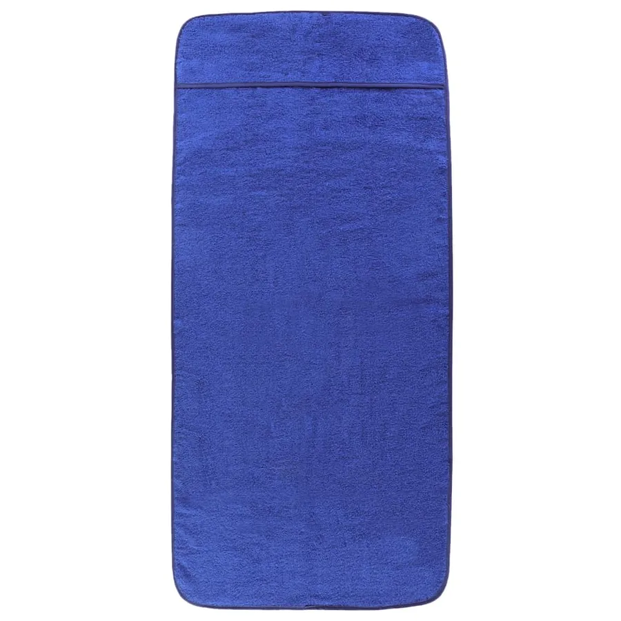 Serviettes de plage 6 pcs bleu royal 60x135 cm tissu 400 GSM - 4