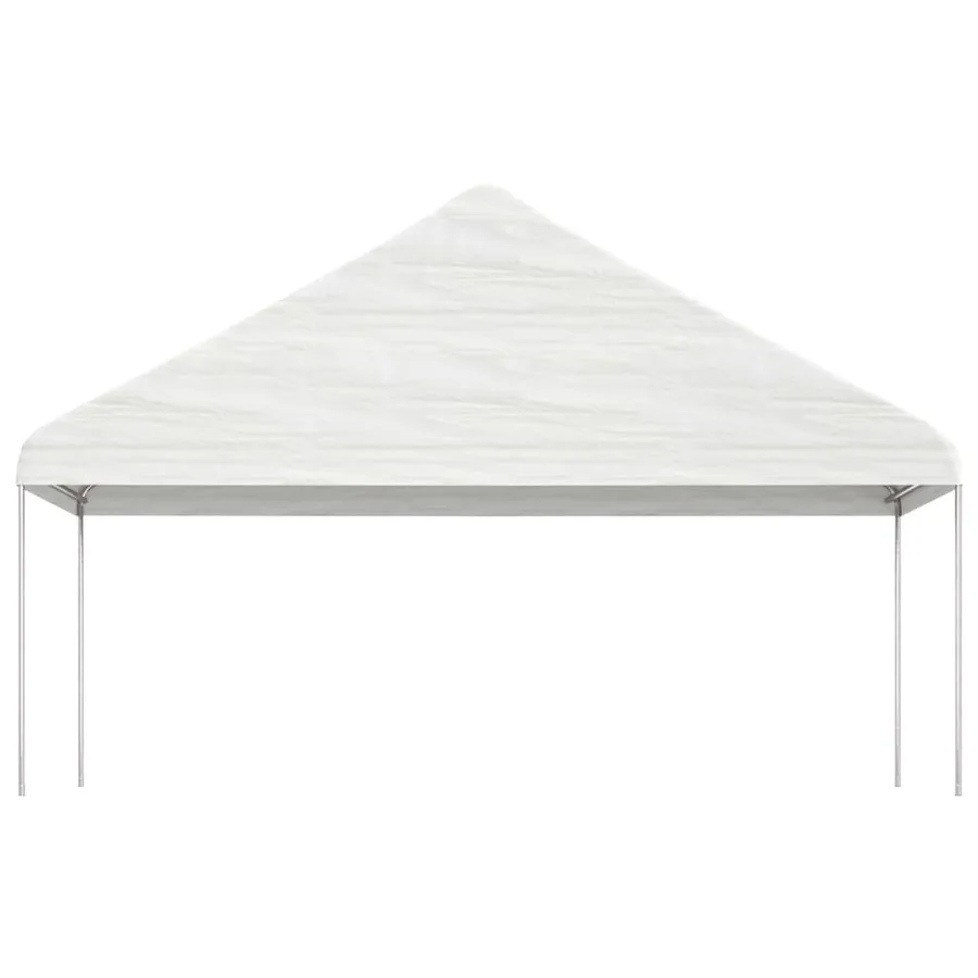 Belvédère avec toit blanc 20,07x5,88x3,75 m polyéthylène - 3