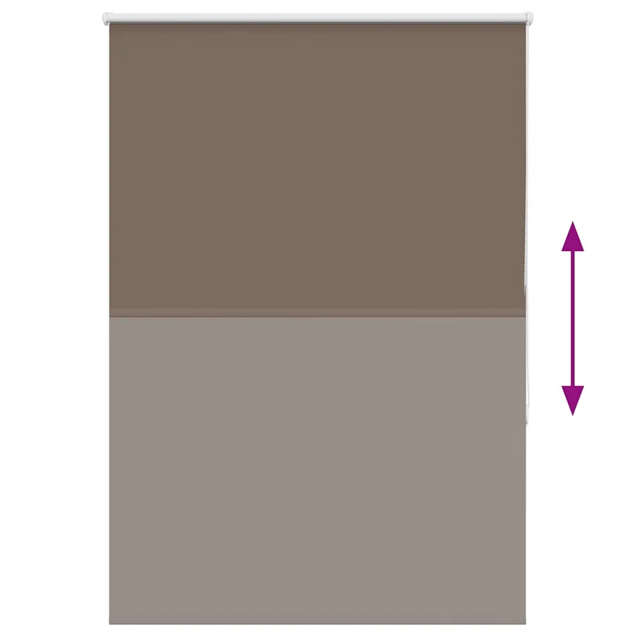 Store enrouleur occultant café 95x130cm largeur du tissu 90,7cm - 5