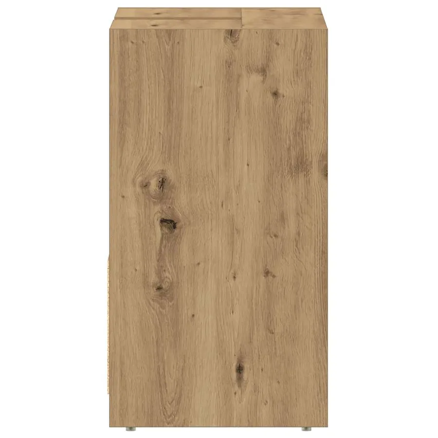 Armoire lavabo de salle de bain chêne artisanal 60x33x60 cm - 7
