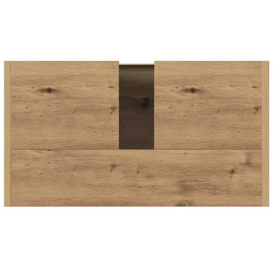 Armoire lavabo de salle de bain chêne artisanal 60x33x60 cm - 9