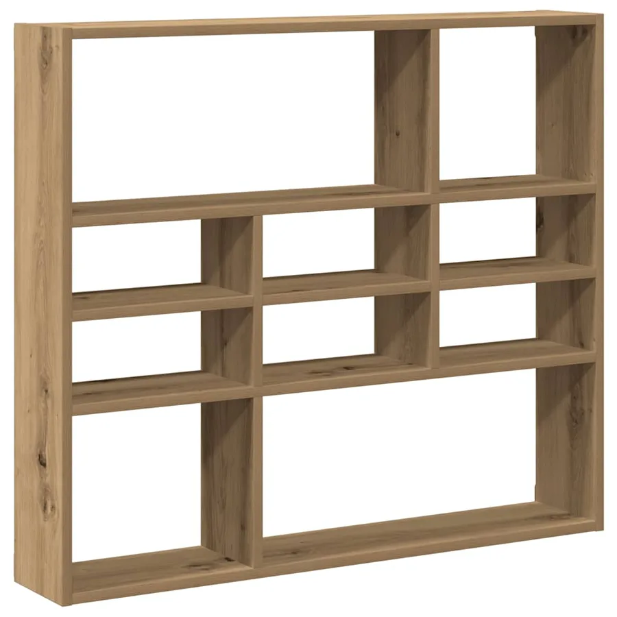 Étagère murale chêne artisanal 90x16x78 cm bois d'ingénierie - 2