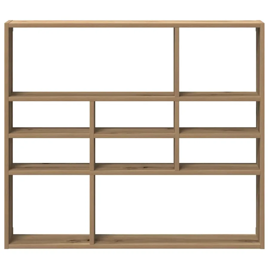 Étagère murale chêne artisanal 90x16x78 cm bois d'ingénierie - 4