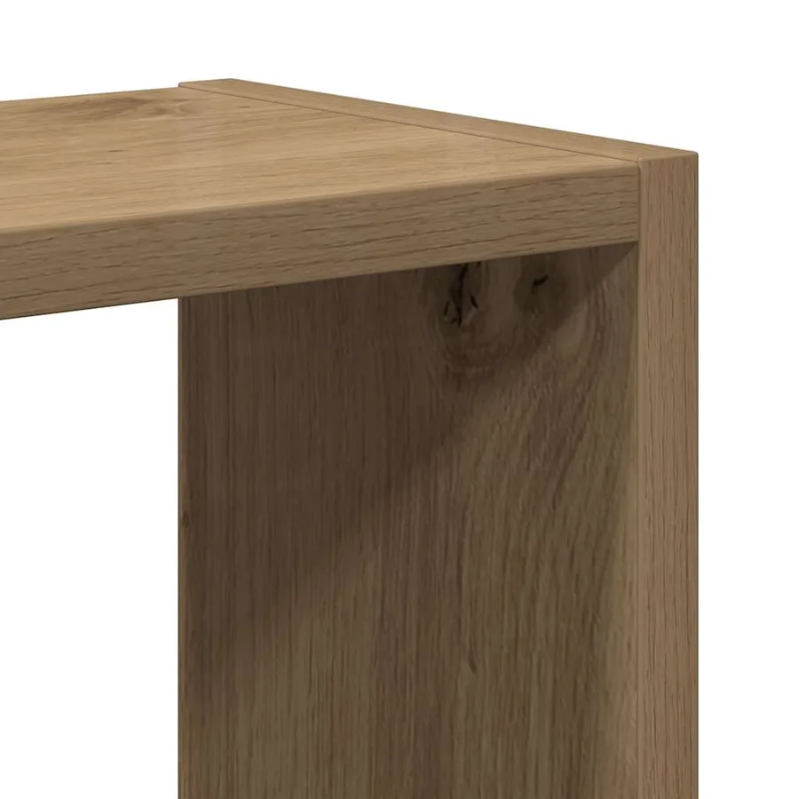 Étagère murale chêne artisanal 90x16x78 cm bois d'ingénierie - 7