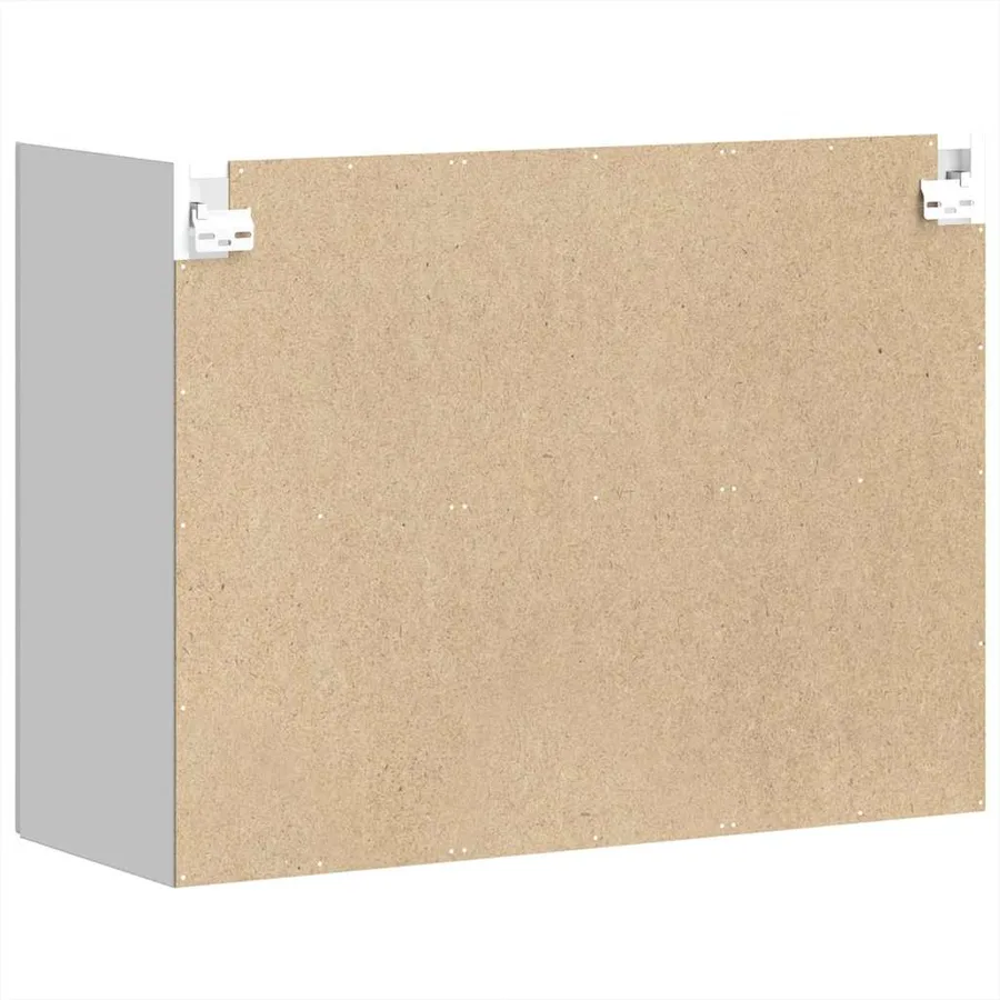 Armoire murale de cuisine avec porte en verre Kalmar blanc - 8