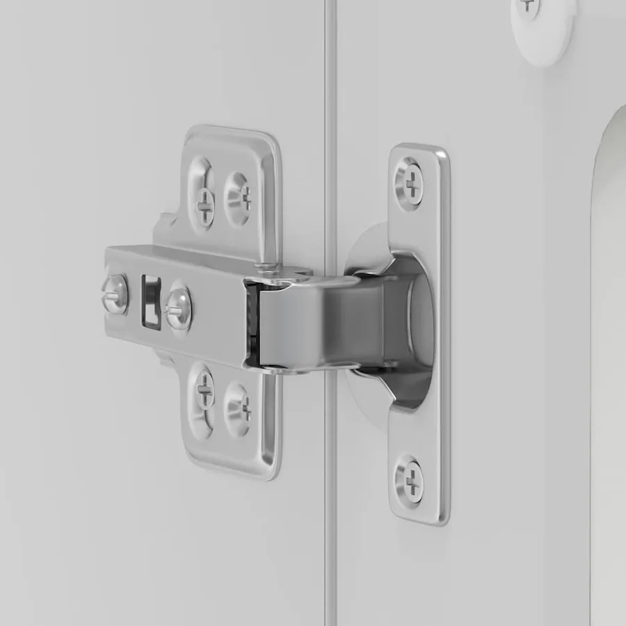 Armoire murale de cuisine avec porte en verre Kalmar blanc - 9