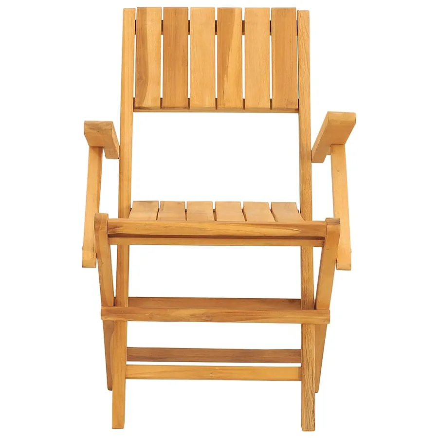 Chaises de jardin pliantes lot de 8 55x62x90cm bois massif teck - 3
