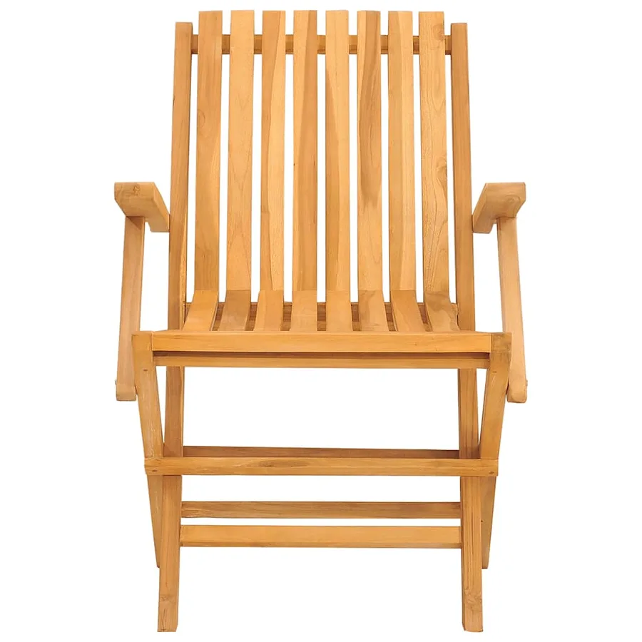 Chaises de jardin pliantes lot de 8 61x67x90cm bois massif teck - 3