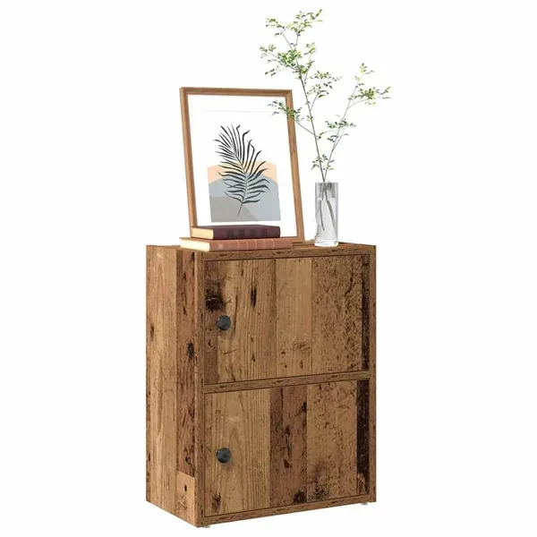Bibliothèque vieux bois 40x24x52 cm bois d'ingénierie