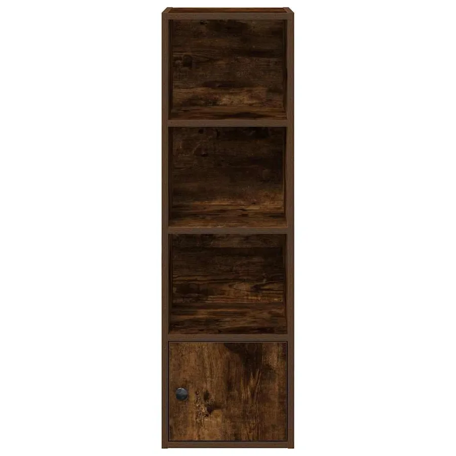Bibliothèque chêne fumé 31x24x102 cm bois d'ingénierie - 5