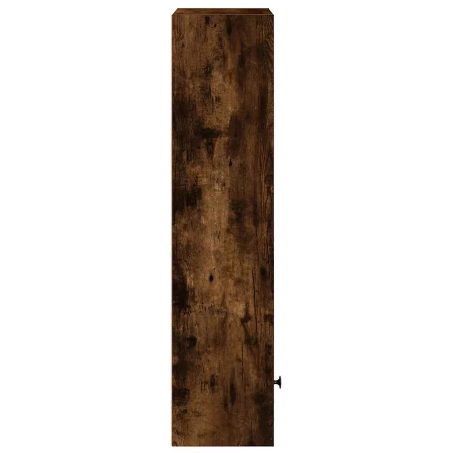 Bibliothèque chêne fumé 31x24x102 cm bois d'ingénierie - 6