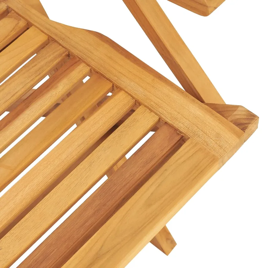 Ensemble à manger de jardin 5 pcs Bois de teck massif - 5