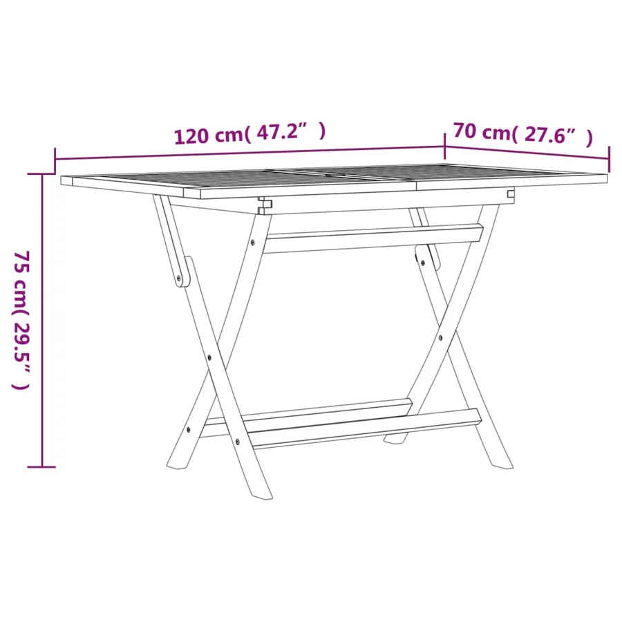 Ensemble à manger de jardin 5 pcs Bois de teck massif - 9
