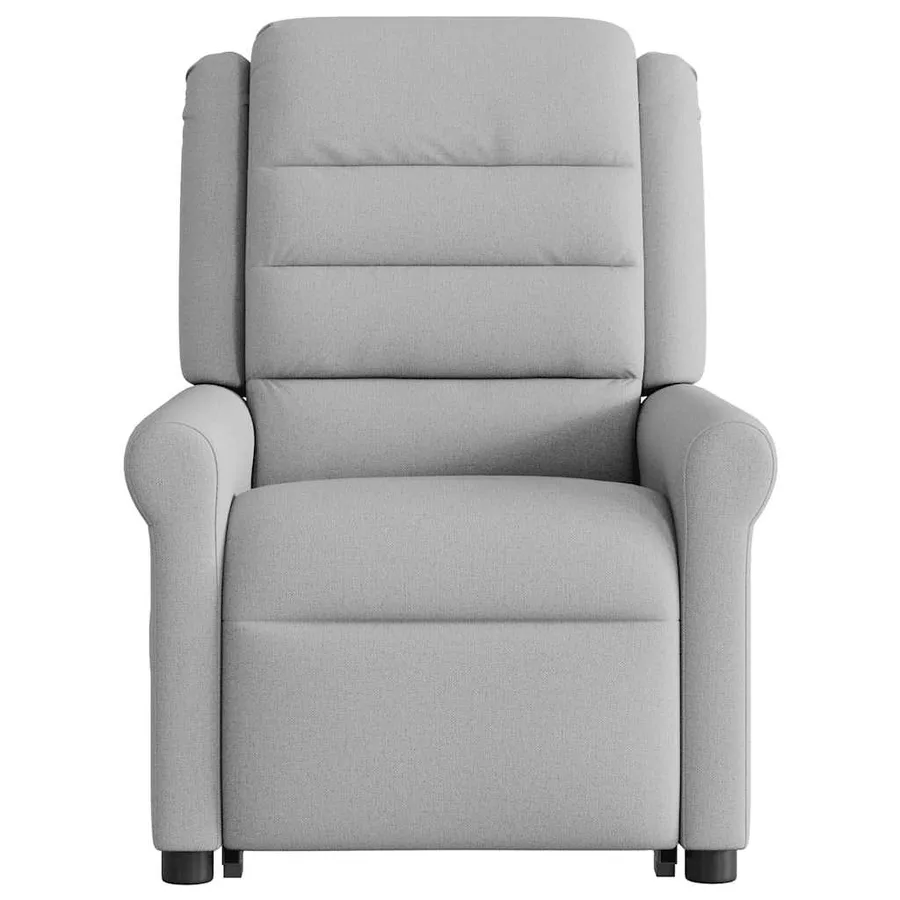 Fauteuil de massage inclinable gris nuage tissu - 5