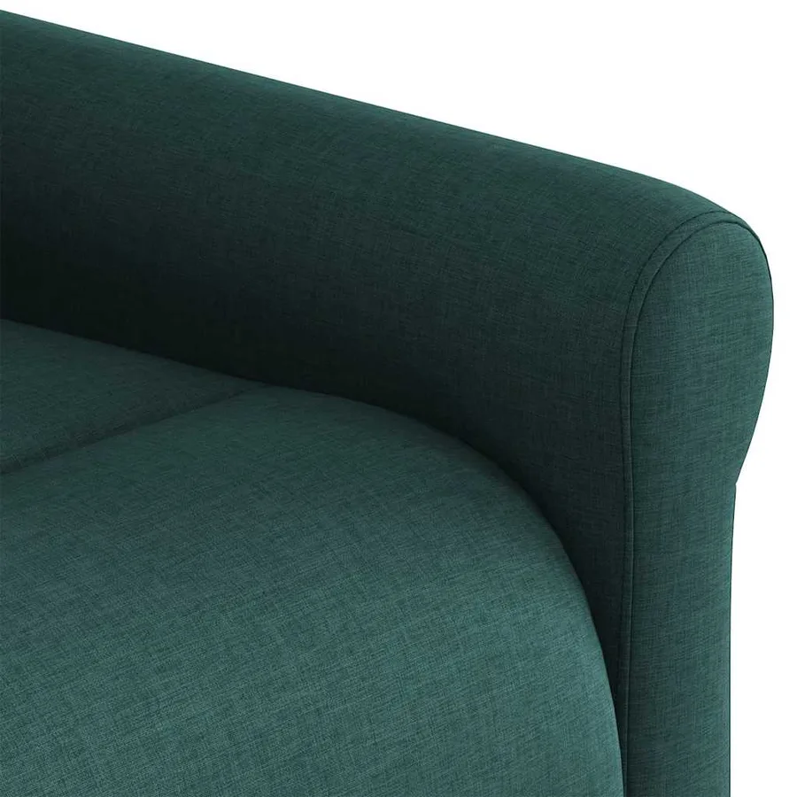 Fauteuil de massage inclinable électrique Vert foncé Tissu - 13