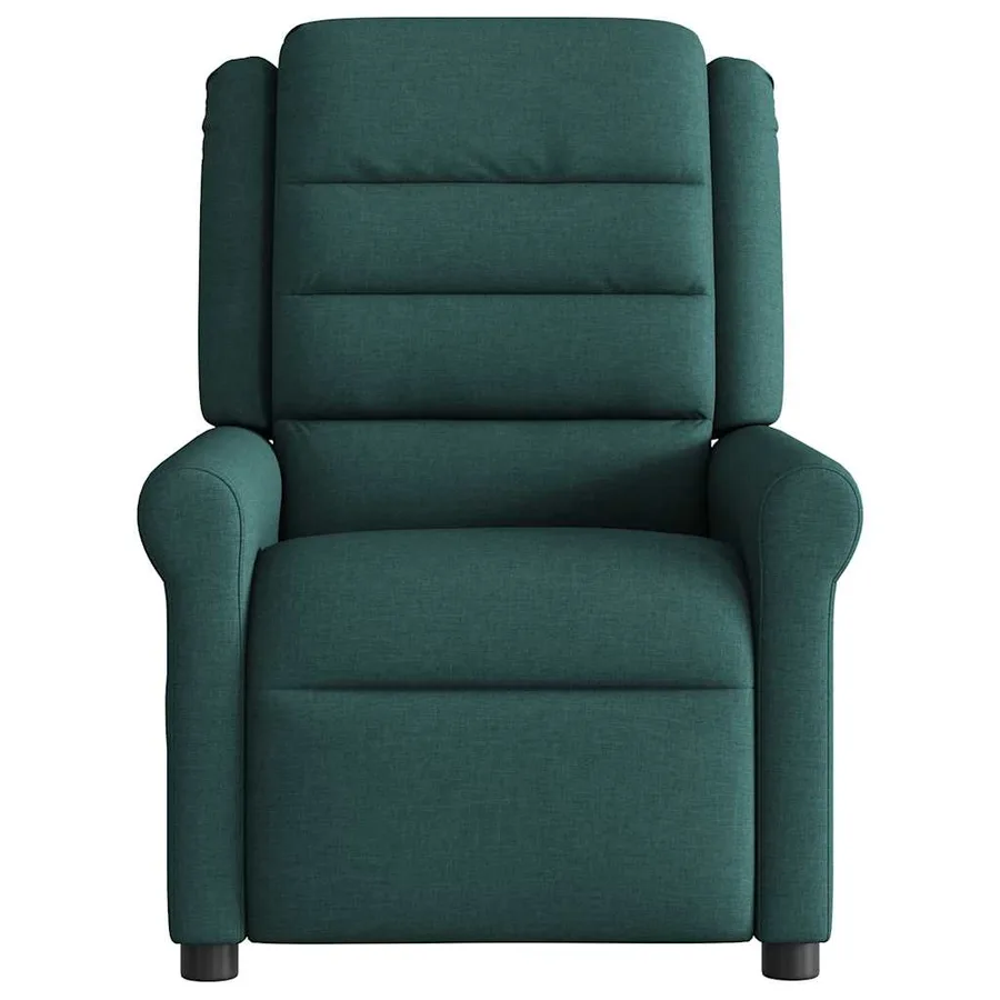 Fauteuil de massage inclinable électrique Vert foncé Tissu - 5