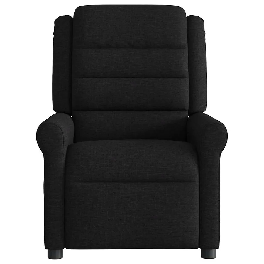 Fauteuil de massage inclinable électrique Noir Tissu - 5