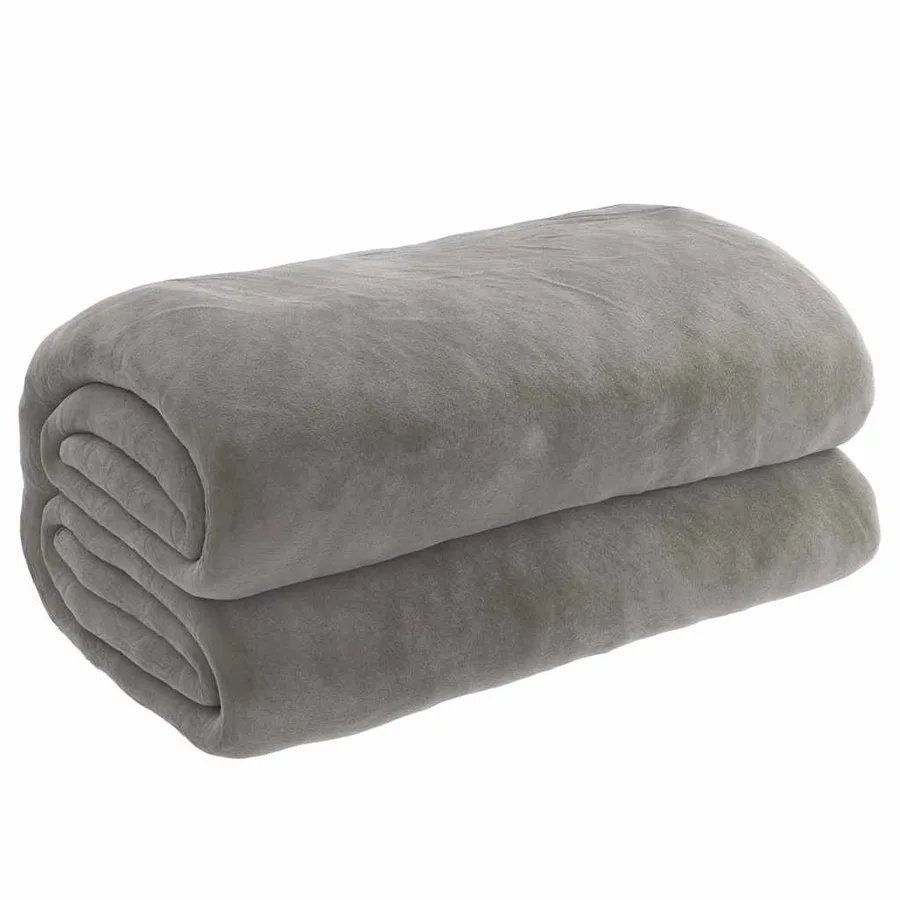 Couverture lestée avec housse Gris 140x200 cm 10 kg Tissu - 2