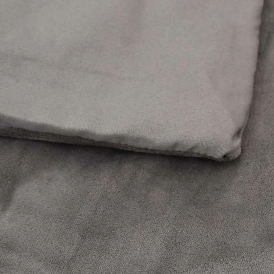 Couverture lestée avec housse Gris 140x200 cm 10 kg Tissu - 5