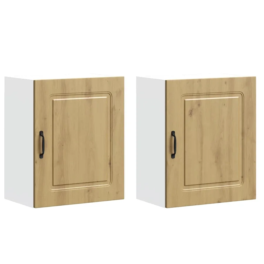Armoires murales de cuisine 2 pcs Kalmar en bois d'ingénierie chêne artisanal - 2